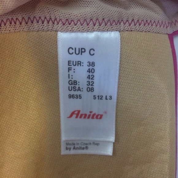 Anita C Cup Halter Top Swimming Tankini Beach Pink - Picture 6 of 6